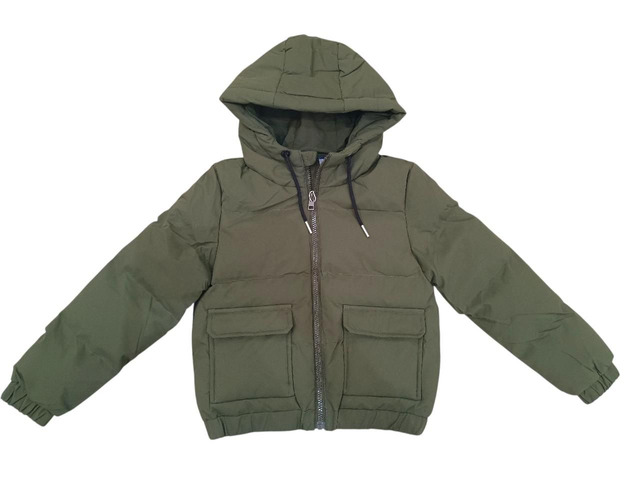 Doudoune capuche kaki