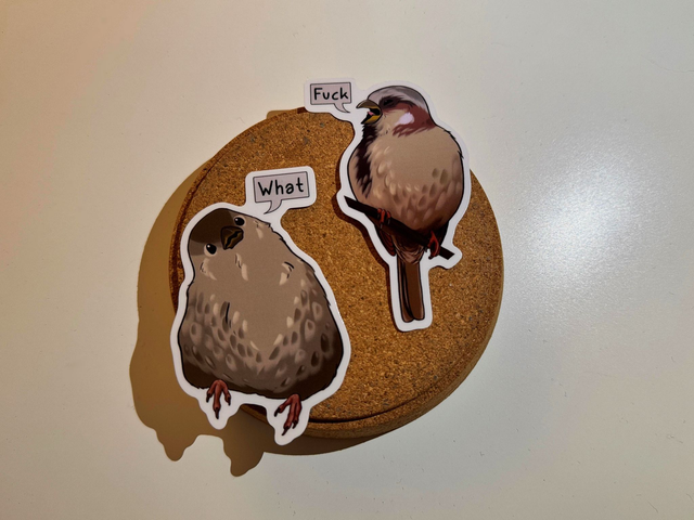 Sparrow Sticker Set 1