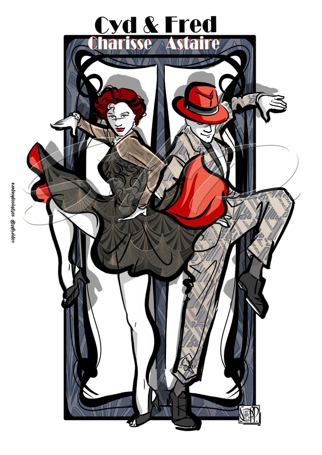 GASPART - Fred Astaire et Cyd Charisse