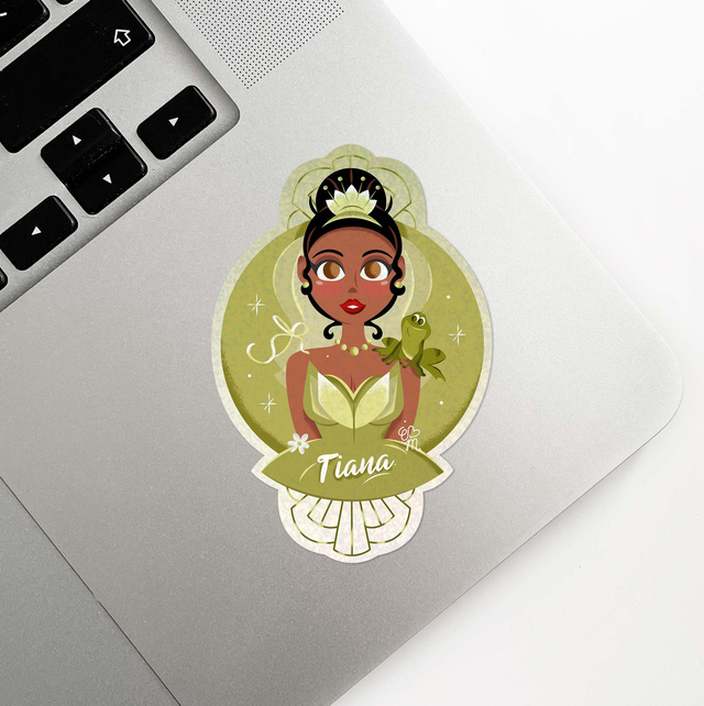 Sticker holographique Girl Power | 14 Tiana