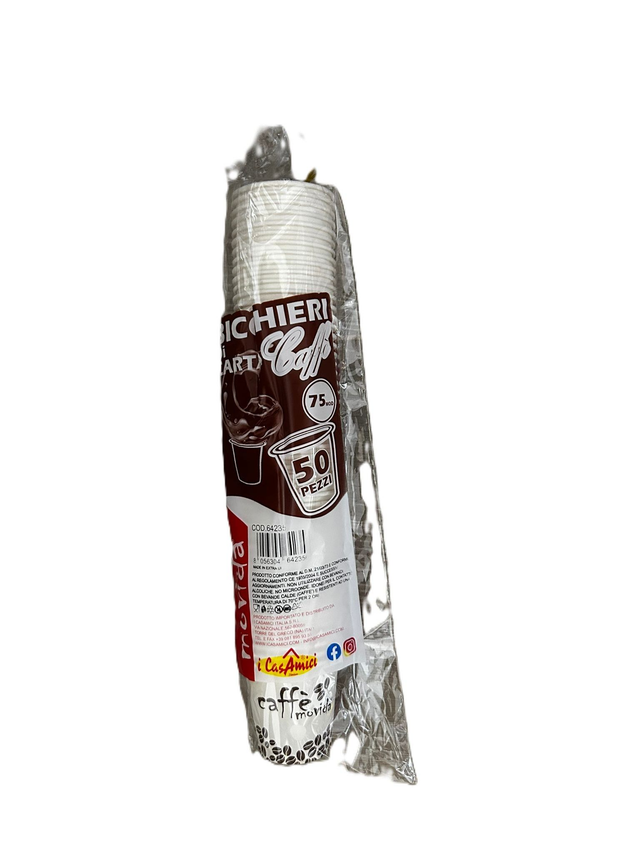 MOVIDA BICCHIERI CAFFE' CARTA/50PZ