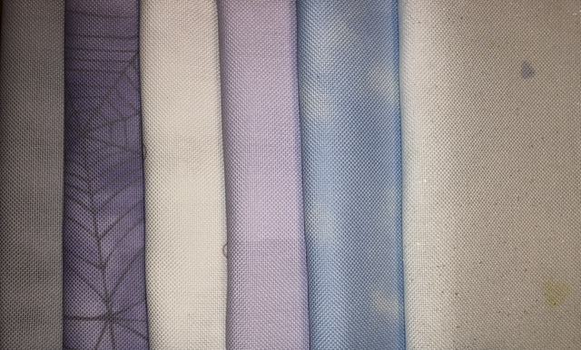 Bundle of 6 pieces of 32ct Evenweave fabric 