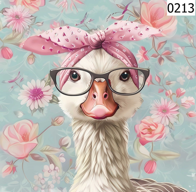 Panneau Oie en Polyester - 30x30cm