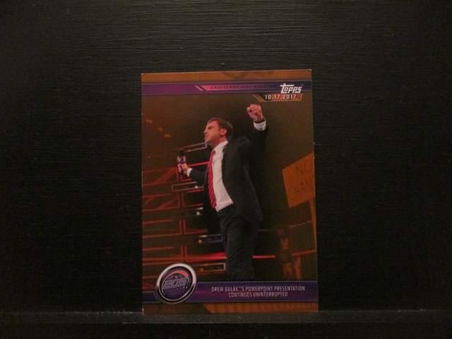 Drew Gulak's Powerpoint Presentation Continues Uninterruped - Brown Champions Original Trading Card #43
