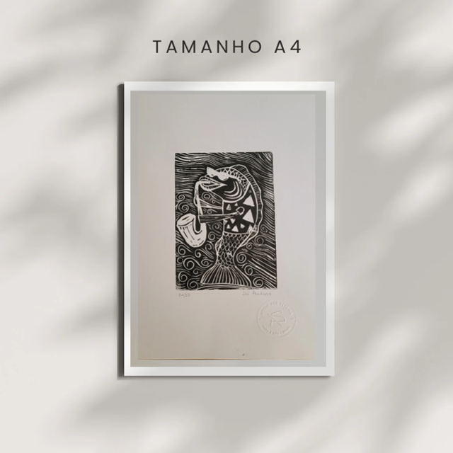 Gravura serie "mar de fanfarras", peixeguinha"