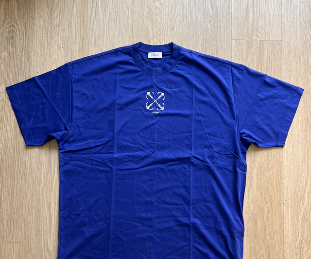 Off white Tee Dark Blue SIZE M