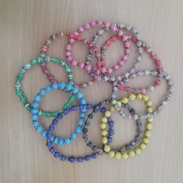 Bracelets - Paper beads