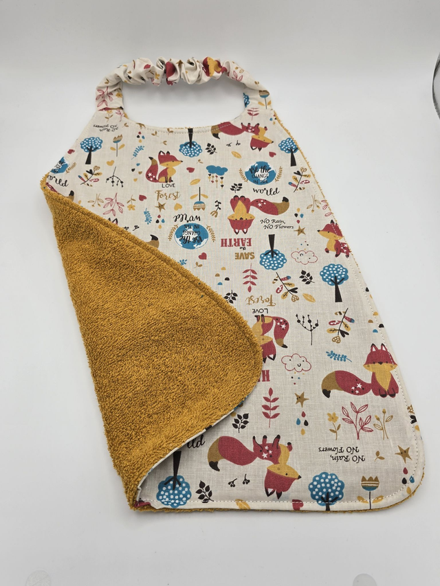 Bavoir enfant double face