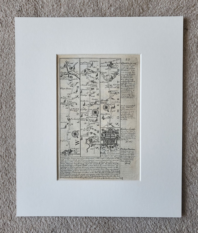 Chippenham, Bath, Wells (strip map) 