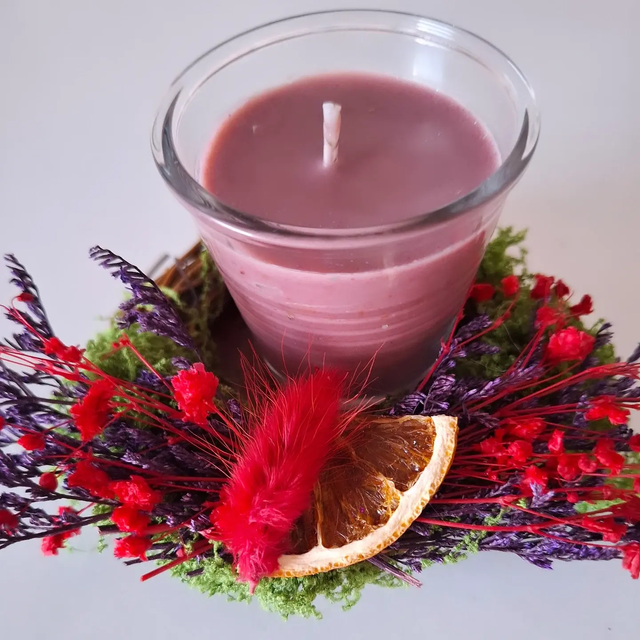 VELA PORTAVELA CORONA FRUTOS DEL BOSQUE