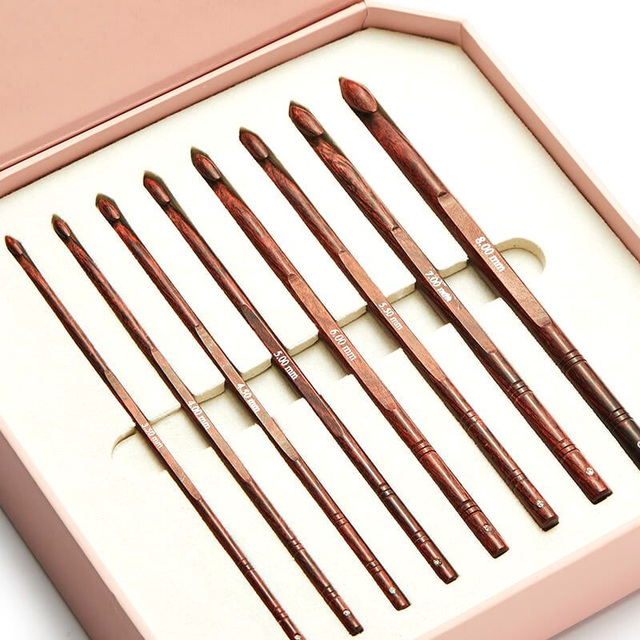 Knitpro Symfonie Rose Deluxe Crochet Hook Set of 8 (3.5-8.0)
