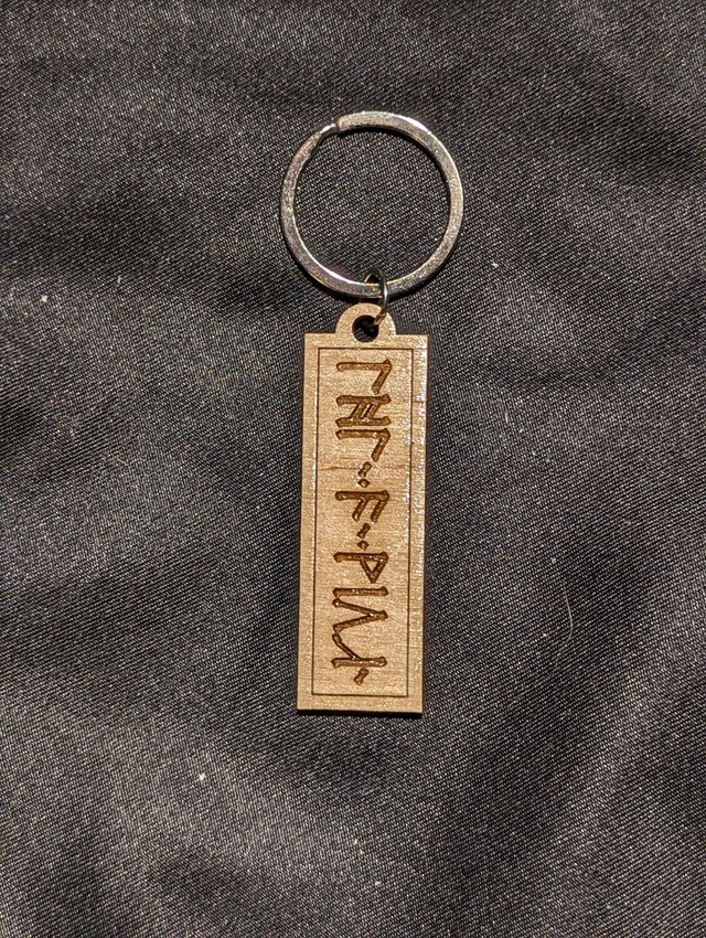 Porte clé mot du nain - Tête de pioche !