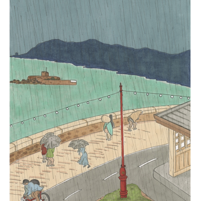 Sudden shower over st aubins 