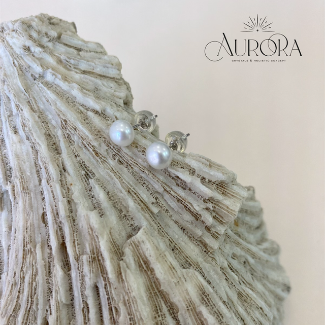 Perlen Ohrstecker 925 Silber 