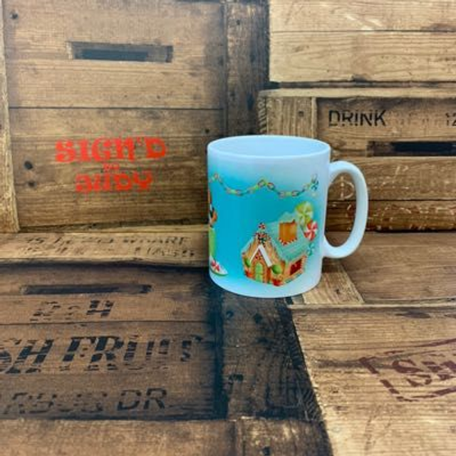 Green Ginger Bread House Mug