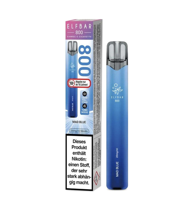 114 | Elfbar 800 Einweg E-Zigarette Mad Blue 20mg Nikotin/ml