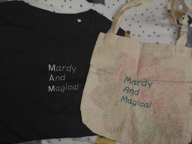 Mardy And Magical (MAM) t shirt and tote bag set