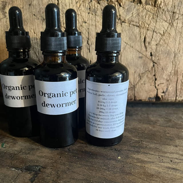 Organic pet dewormer 