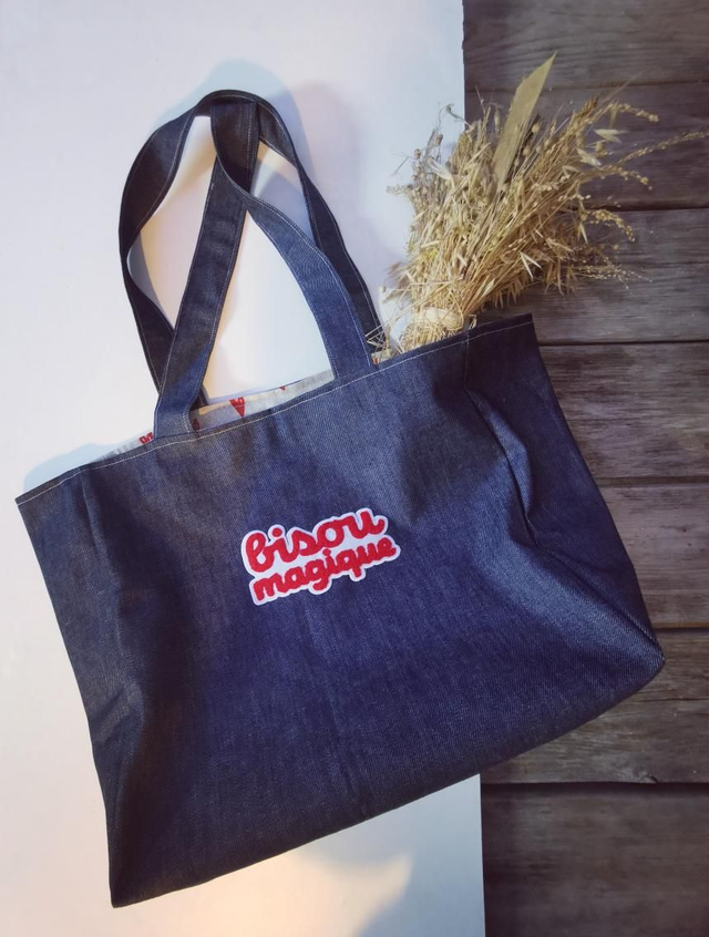 Cabas BISOU jeans bleu foncé 