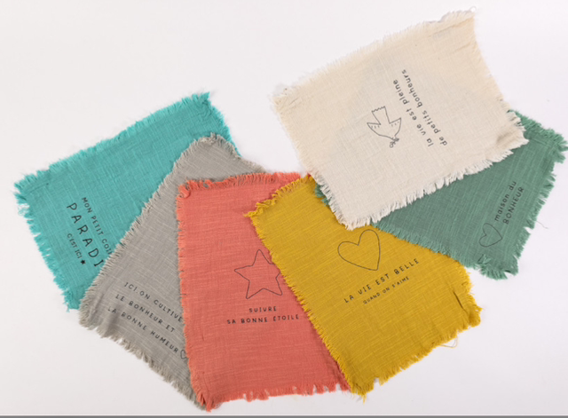 Lot de 4 essuie main 