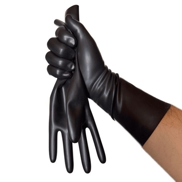 Chlorinated Latex Gloves model GE3 Black