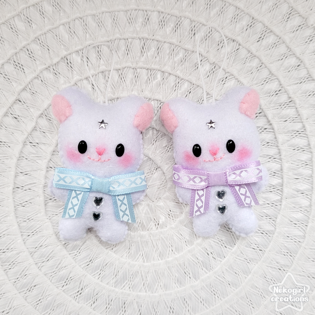 Décoration en feutrine - Oursons des neiges