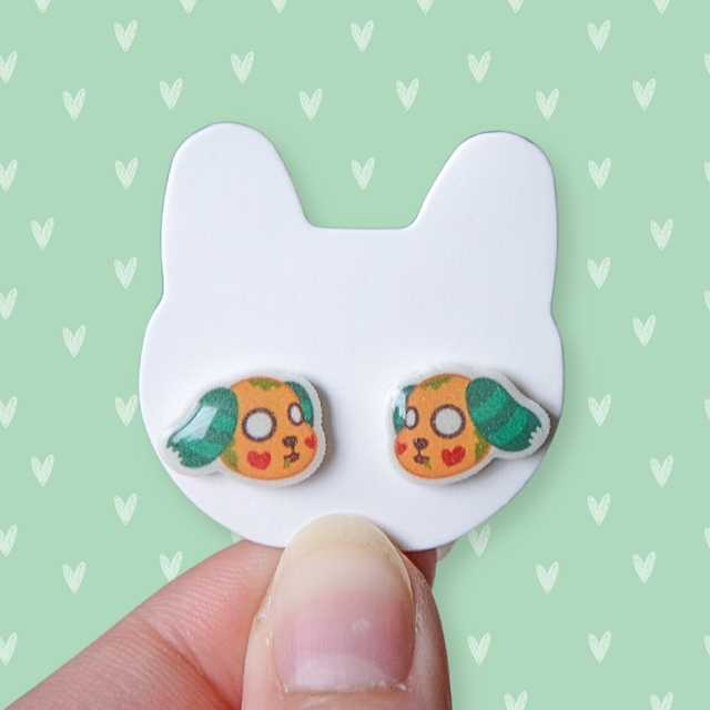 Halloween Biskit stud earrings