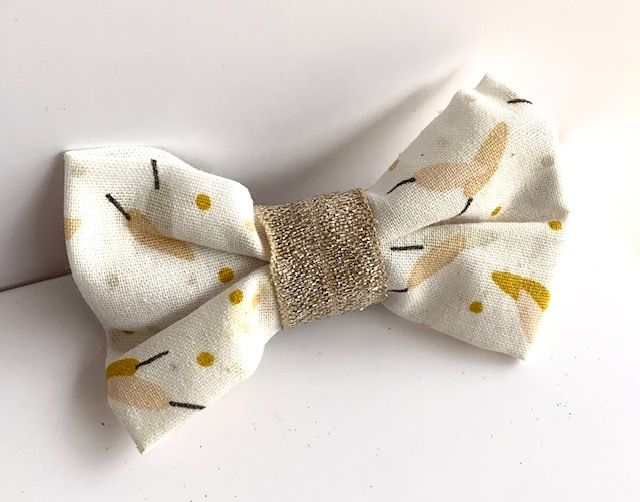 Barrette cheveux / noeud papillon  pince crocodile