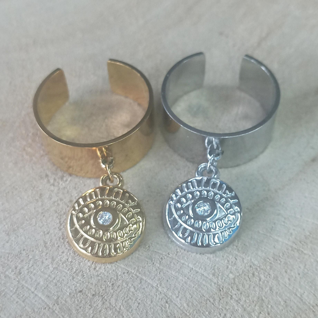 Bague breloque oeil