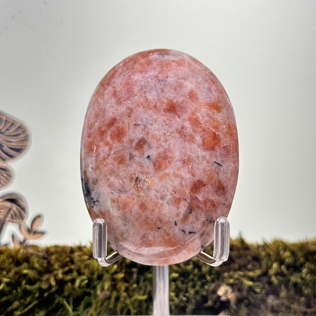 Golden Sunstone Palm Stone 