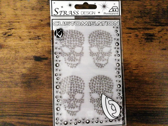 Motif à repasser tête de mort 