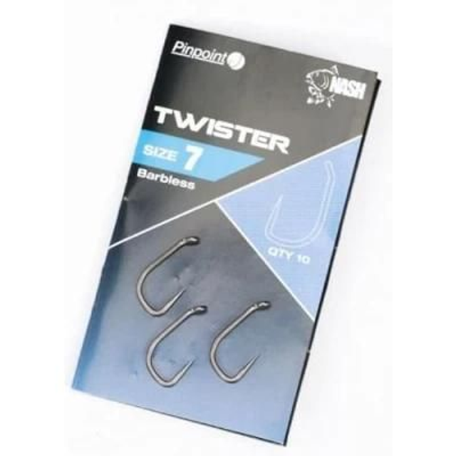 Nash Pinpoint Twister Barbless 