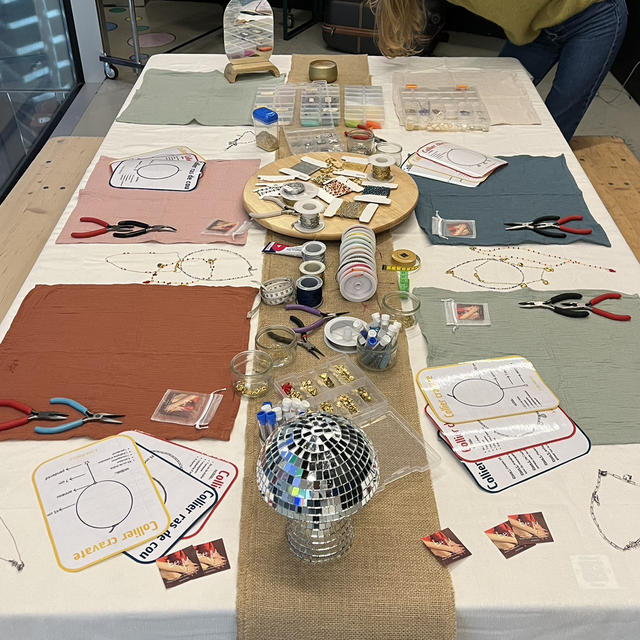 evjf atelier colliers 24 mai +3 personnes