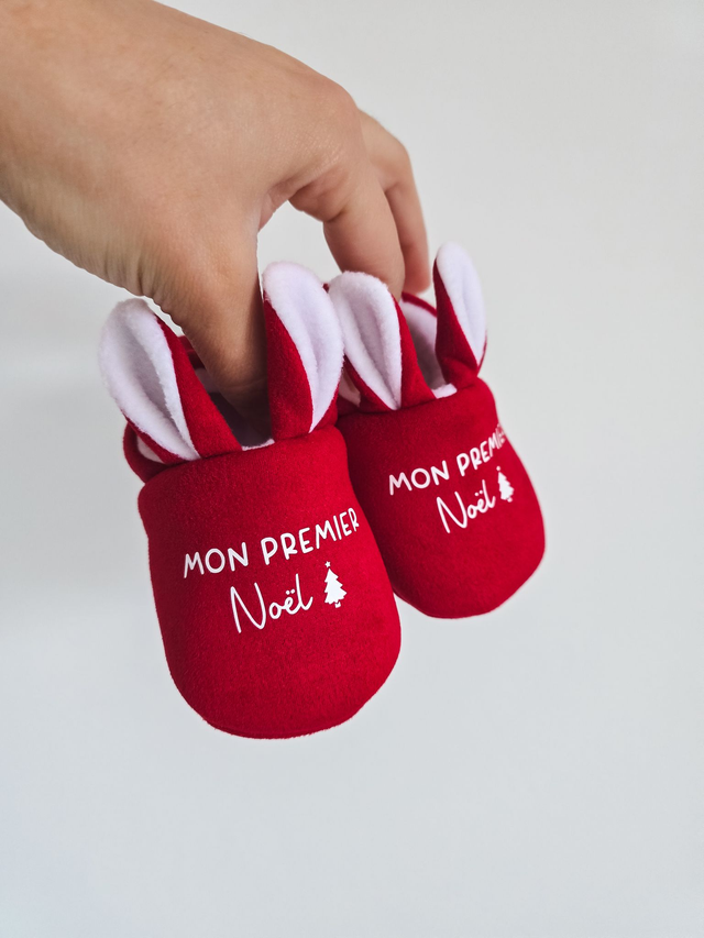 Chaussons Lapinou - Mon Premier Noël
