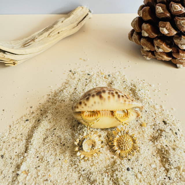 Créoles Rock Tournesol