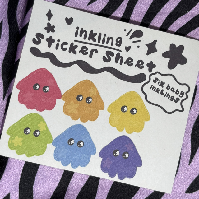 inkling sticker sheet 