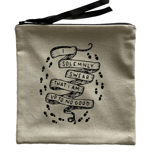 Pochette Carrée inspiration Harry Potter: Carte Maraudeur