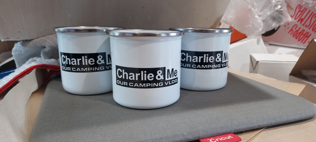 Charlie &amp; Me enamel mug  (OUT OF STOCK)