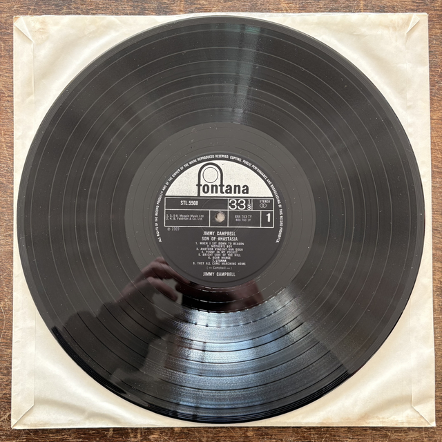 Jimmy Campbell Son Of Anastasia 1969 LP Vinyl Record Fontana Rock