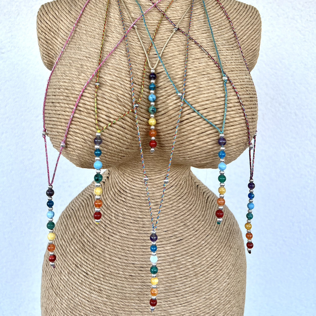 COLLIER PIERRE NATURELLE 7 CHAKRAS