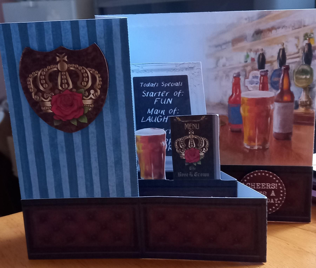 Pub Side Scene Birthday Card 