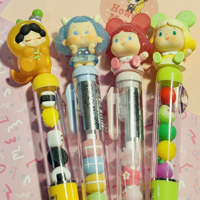 Fancy Shaker style pens Wendy & dolls/choose from 1-4 numbered designs so cute! All official figures!