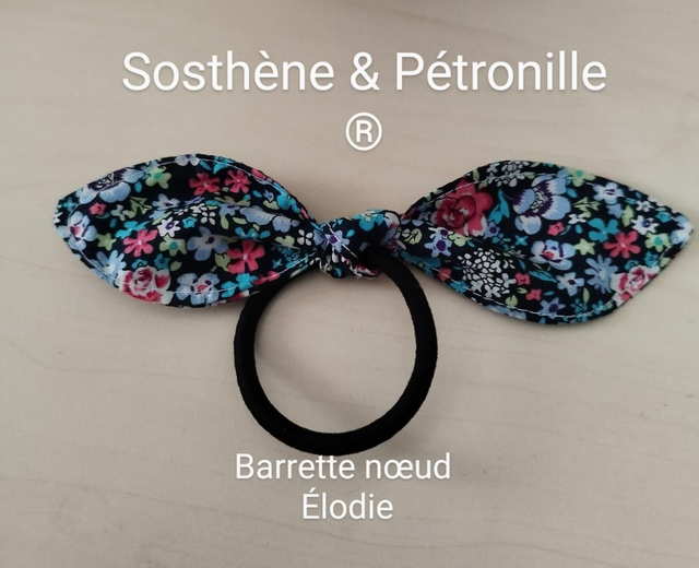 Barrette liberty Élodie - fait main 