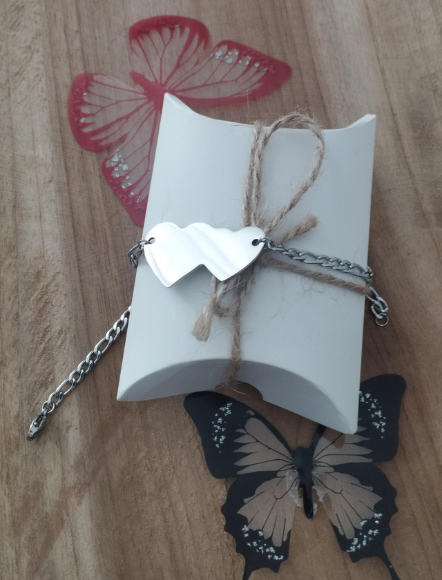 Bracelet double cœurs 