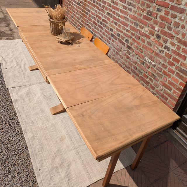 Table art déco en chêne