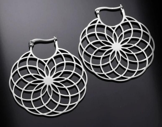 Boucles d'oreille acier hypoallergenique 