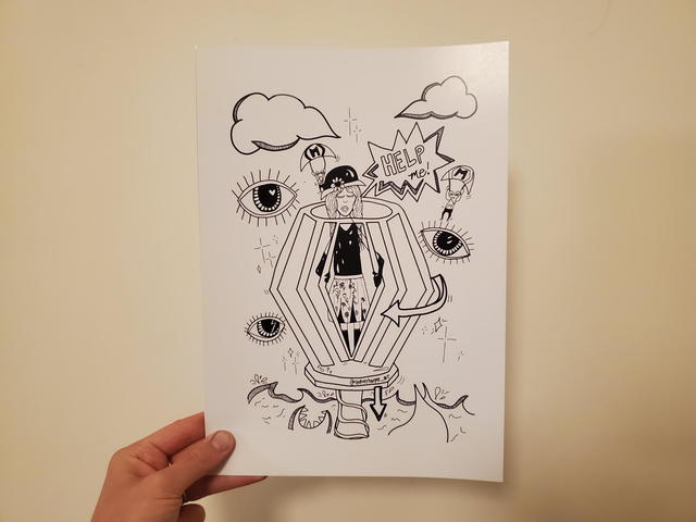 &quot;Trapped&quot; Art Print