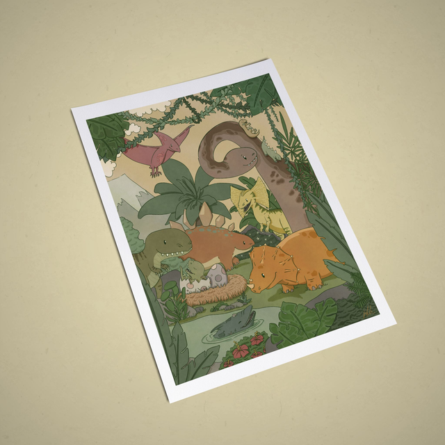 Art Print "PALEO PALS"