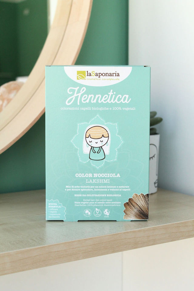 Tinta vegetale nocciola - Lakshmi di La Saponaria (100 gr) - henné