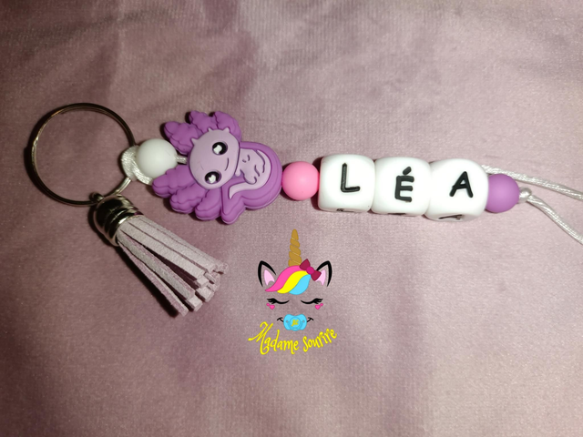Porte clés 1 branche Axolotl 